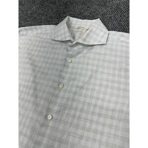Suitsupply Men's 16.5/42 Slim Egyptian Cotton Button Shirt Tessitura Monti Check